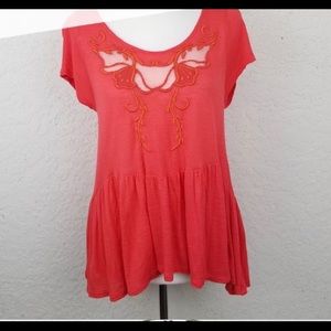 Free people orange top